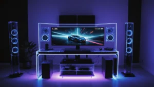 console en plexiglas
