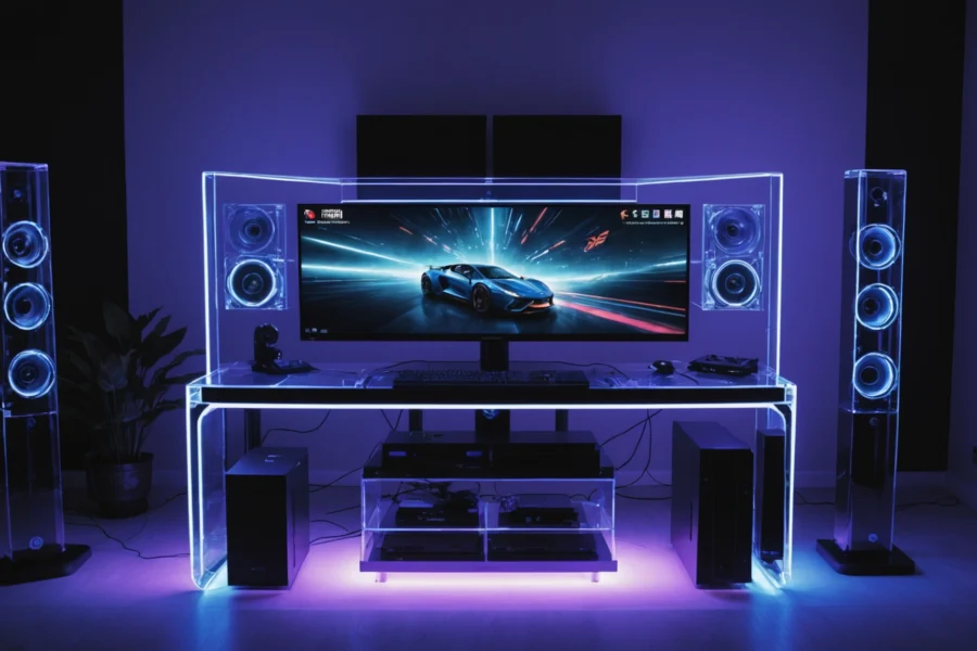 console en plexiglas